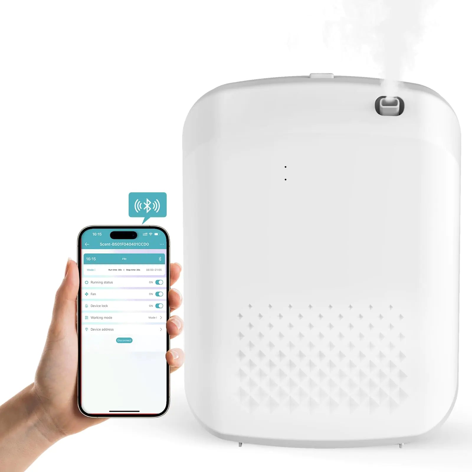 Scent Air Machine for Home Yofuly Smart Hotel Collection Diffuser with Cold Air Technology 400Ml Waterless Electric Oil Diffusers for Large Room Spa Office 1500 Sq. Ft Coverage